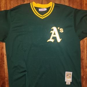 Mitchell & Ness - Cooperstown Collection Oakland A's 1983 Practice Jersey